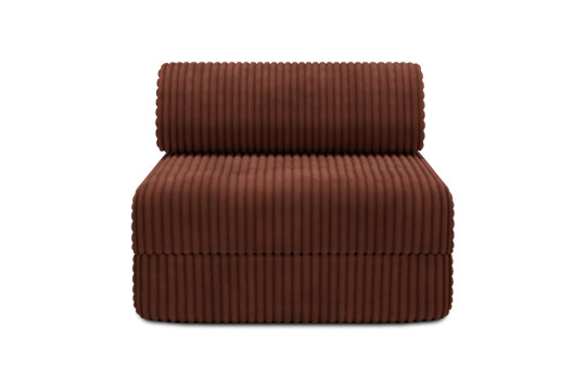 Housse Fauteuil convertible - Tissu velours côtelé XL terracotta