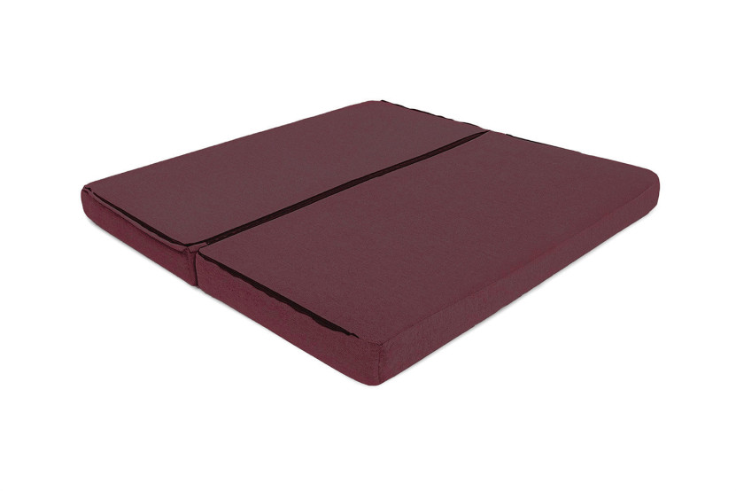 Méridienne convertible et modulable - Tissu lisse - Rouge