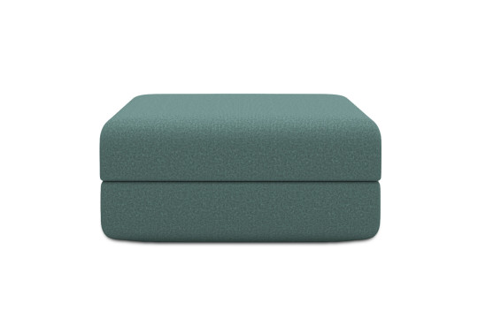 Housse Pouf convertible - Tissu lisse vert
