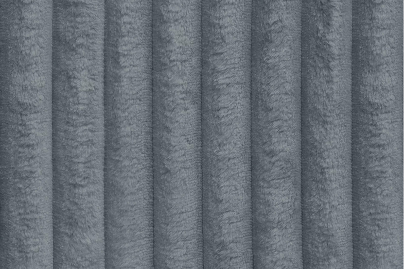 Pouf convertible et modulable - Velours côtelé XL - Gris