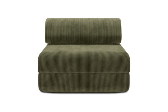 Housse Fauteuil convertible - Tissu velours côtelé vert