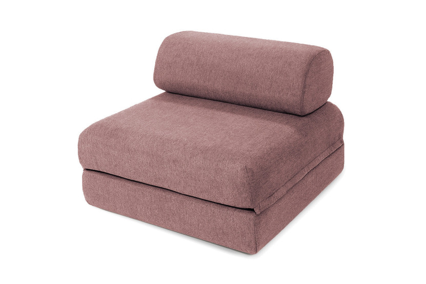 Fauteuil convertible et modulable - Tissu lisse - Terracotta