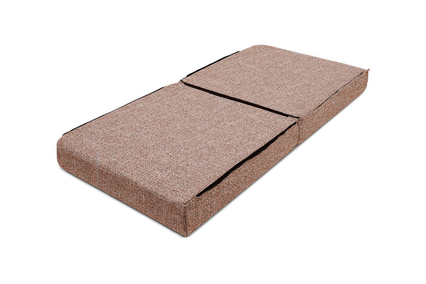 Fauteuil convertible et modulable - Tissu tweed - Rouge