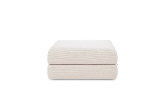 Housse Pouf convertible - Tissu imperméable beige clair