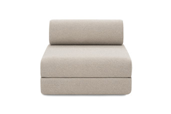 Fauteuil convertible et modulable - Tissu imperméable - Gris
