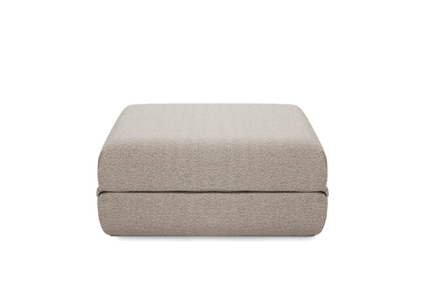 Pouf convertible et modulable - Tissu imperméable - Gris