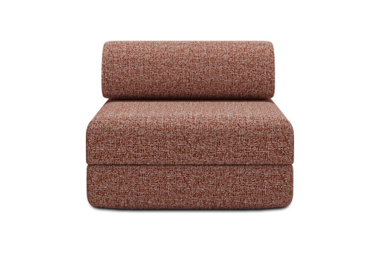 Housse Fauteuil convertible - Tissu tweed rouge