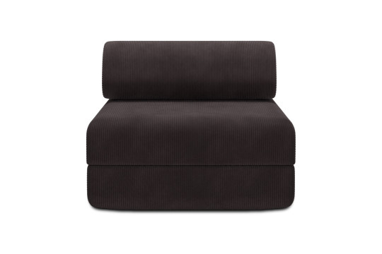 Fauteuil convertible et modulable - Velours côtelé Marron