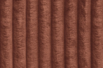Housse Pouf convertible - Tissu velours côtelé XL terracotta