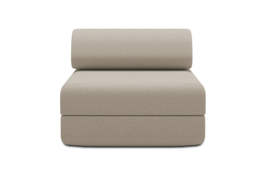 Fauteuil convertible et modulable - Tissu lisse Beige