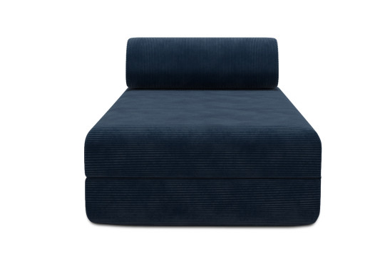 Housse Méridienne convertible - Tissu velours côtelé bleu