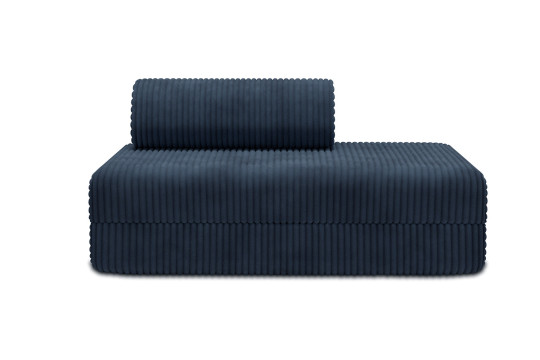 Canapé 2 places convertible et modulable - Velours côtelé XL Bleu