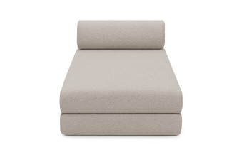 Méridienne convertible et modulable - Tissu imperméable - Gris