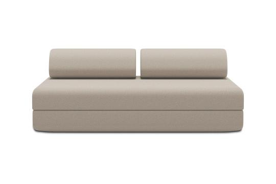 Canapé 3 places convertible et modulable - Tissu lisse Beige