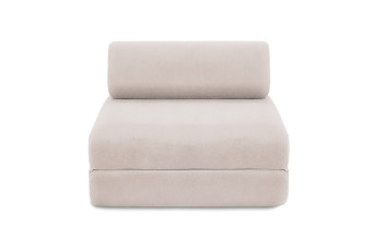 Fauteuil convertible et modulable - Tissu imperméable - Beige clair