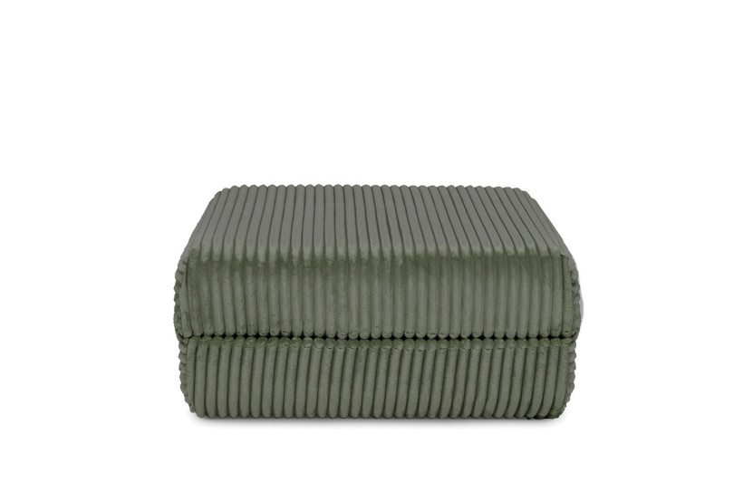 Pouf convertible et modulable - Velours côtelé XL - Vert