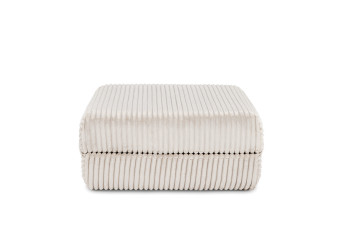 Pouf convertible et modulable - Velours côtelé XL - Blanc Pouf convertible et modulable - Velours côtelé XL - Blanc