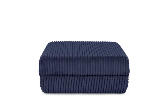 Pouf convertible et modulable - Velours côtelé XL - Bleu