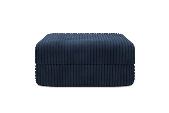 Pouf convertible et modulable - Velours côtelé XL Bleu