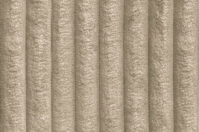 Pouf convertible et modulable - Velours côtelé XL - Taupe