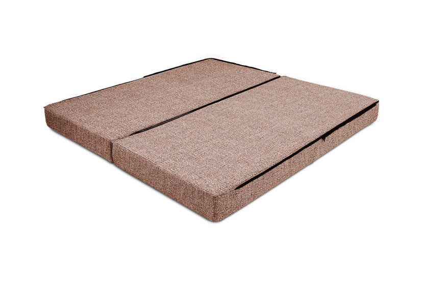 Méridienne convertible et modulable - Tissu tweed - Rouge
