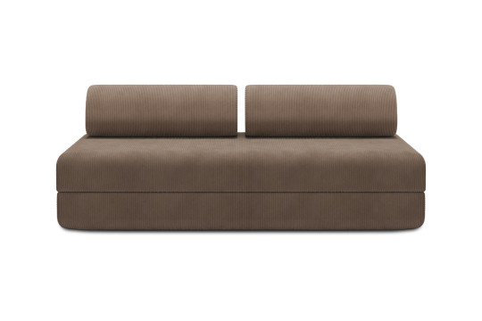 Canapé 3 places convertible et modulable - Velours côtelé Taupe
