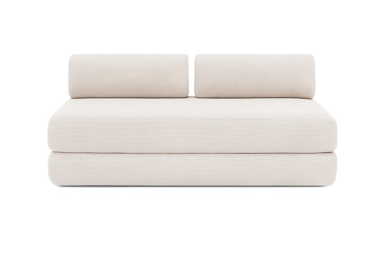 Housse Canapé droit convertible - 3 places - Tissu imperméable beige clair