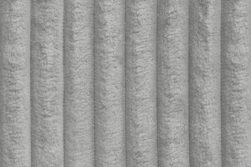 Canapé droit convertible et modulable 2 places - Velours côtelé XL - Gris clair
