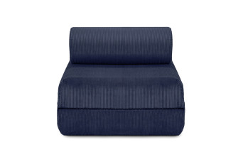 Fauteuil convertible et modulable - Velours côtelé - Bleu Fauteuil convertible et modulable - Velours côtelé - Bleu