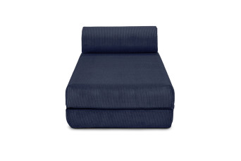 Méridienne convertible et modulable - Velours côtelé - Bleu Méridienne convertible et modulable - Velours côtelé - Bleu