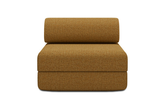 Fauteuil convertible et modulable - Tissu tweed Jaune