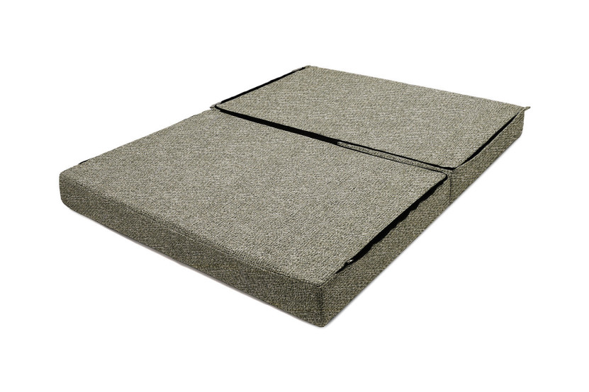 Canapé droit convertible et modulable 2 places - Tissu tweed - Vert