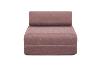Fauteuil convertible et modulable - Tissu lisse - Terracotta