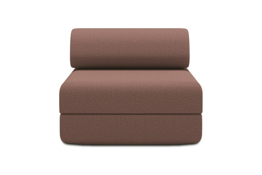Fauteuil convertible et modulable - Tissu lisse Terracotta