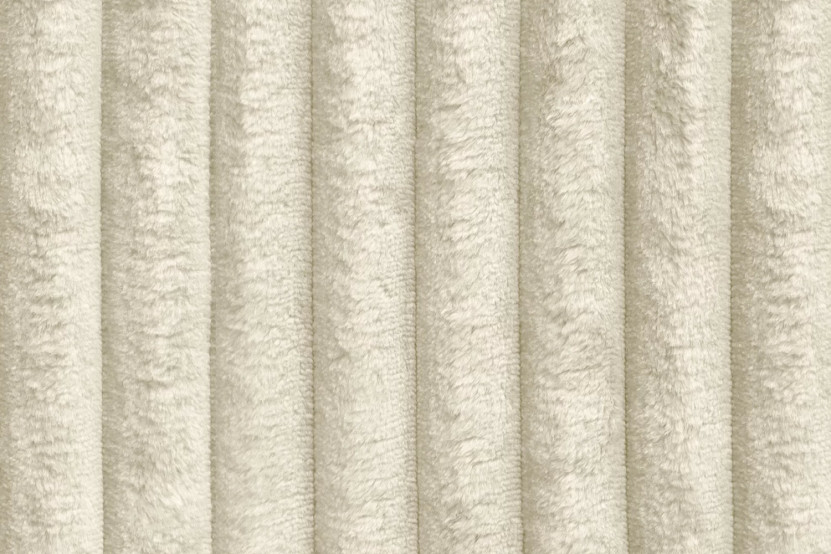 Canapé d'angle convertible 4 places - Velours côtelé XL - Beige
