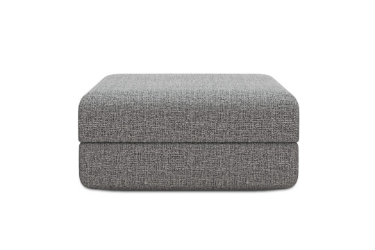 Pouf convertible et modulable - Tissu tweed Gris