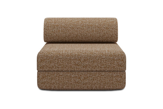 Fauteuil convertible et modulable - Tissu tweed Marron