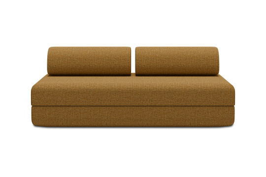 Housse Canapé droit convertible - 3 places - Tissu tweed jaune