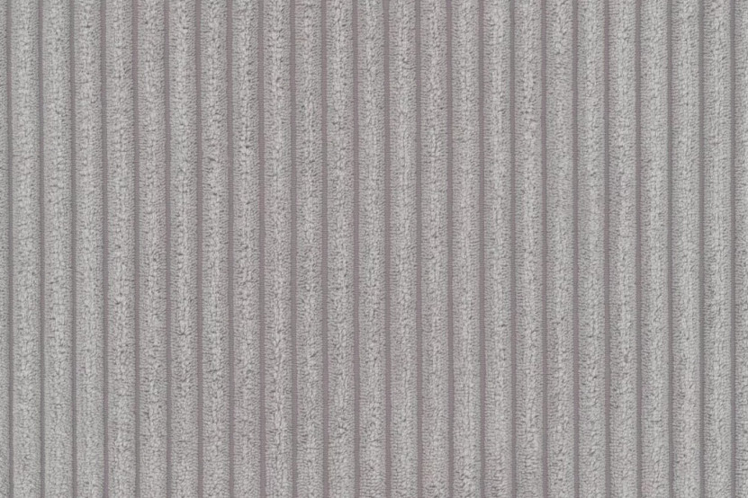 Méridienne convertible et modulable - Velours côtelé - Gris clair