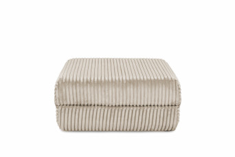 Pouf convertible et modulable - Velours côtelé XL - Beige