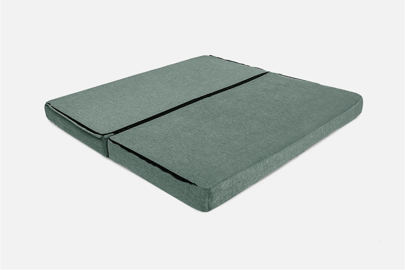 Méridienne convertible et modulable - Tissu lisse - Vert