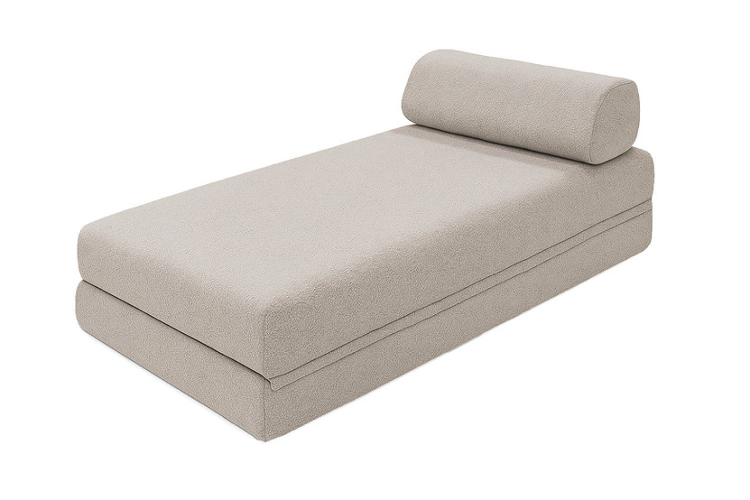 Méridienne convertible et modulable - Tissu imperméable - Gris