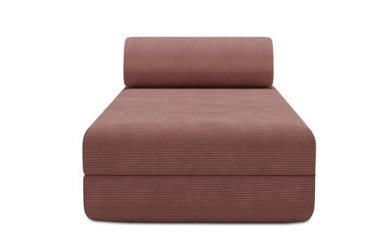 Housse Méridienne convertible - Tissu velours côtelé rose