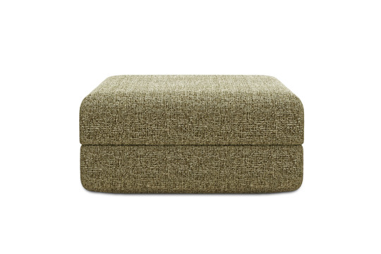 Housse Pouf convertible - Tissu tweed vert