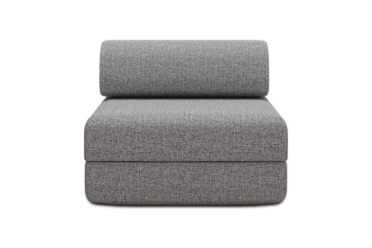 Fauteuil convertible et modulable - Tissu tweed Gris