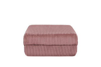 Pouf convertible et modulable - Velours côtelé XL - Rose
