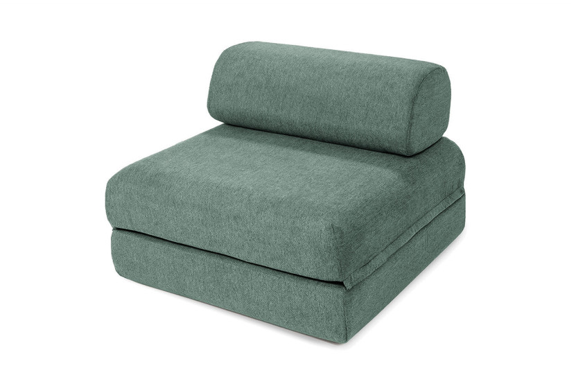 Fauteuil convertible et modulable - Tissu lisse - Vert