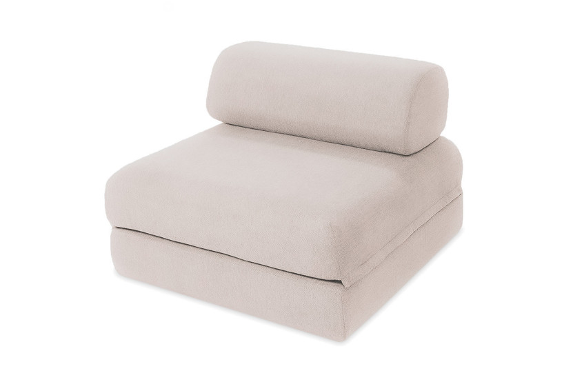 Fauteuil convertible et modulable - Tissu imperméable - Beige clair