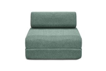 Fauteuil convertible et modulable - Tissu lisse - Vert
