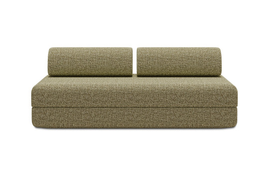 Canapé 3 places convertible et modulable - Tissu tweed Vert